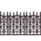 Party Central Pack of 6 Brown and Black Creepy Fence Halloween Border Decors 30'